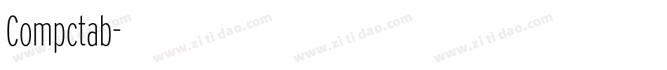 Compctab字体转换