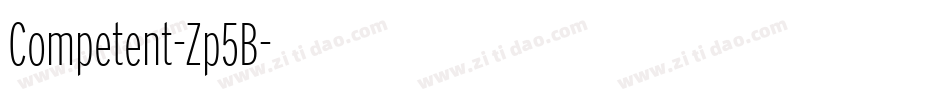 Competent-Zp5B字体转换