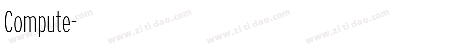 Compute字体转换