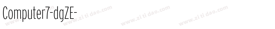Computer7-dgZE字体转换