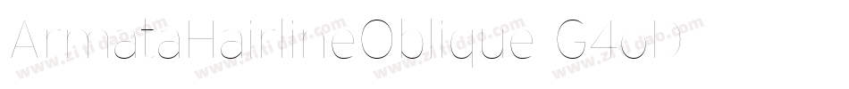 ArmataHairlineOblique-G4oD字体转换