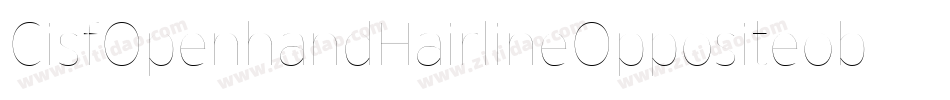 CisfOpenhandHairlineOppositeoblique-YBXO字体转换