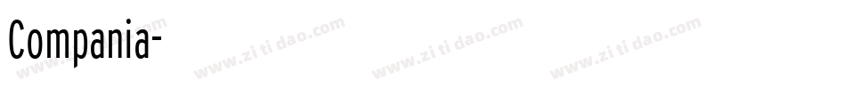 Compania字体转换