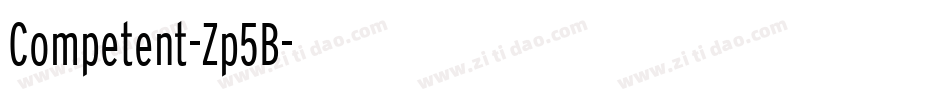 Competent-Zp5B字体转换