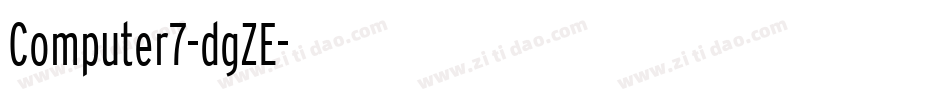 Computer7-dgZE字体转换