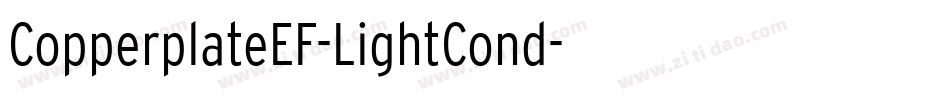CopperplateEF-LightCond字体转换