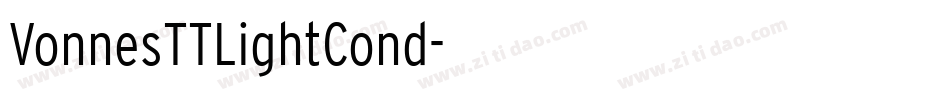 VonnesTTLightCond字体转换