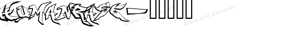 HumanRase字体转换