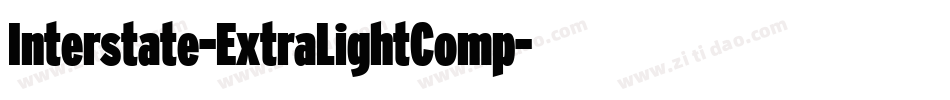 Interstate-ExtraLightComp字体转换