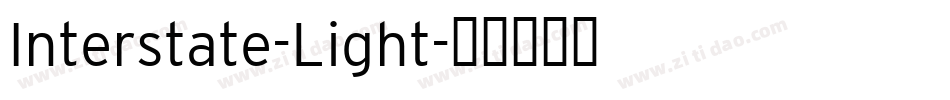 Interstate-Light字体转换