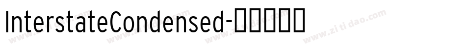 InterstateCondensed字体转换