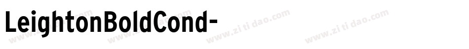 LeightonBoldCond字体转换