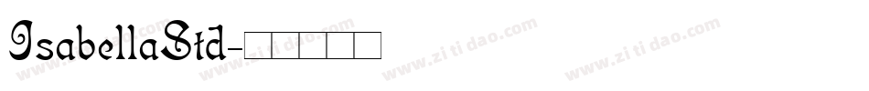 IsabellaStd字体转换