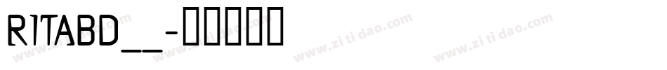 RITABD__字体转换