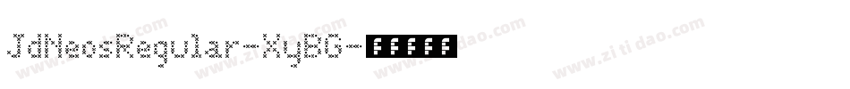 JdNeosRegular-XyBG字体转换