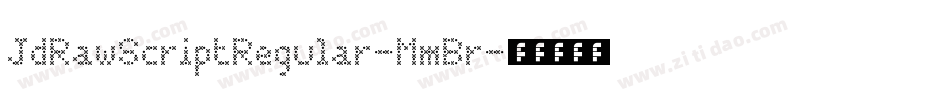 JdRawScriptRegular-MmBr字体转换