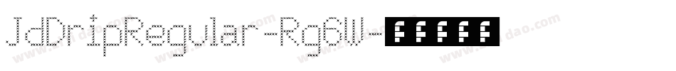 JdDripRegular-Rg6W字体转换