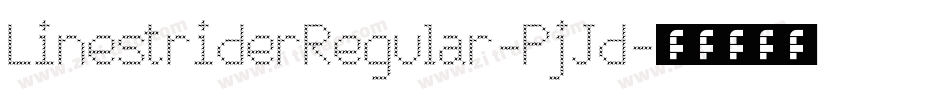 LinestriderRegular-PjJd字体转换
