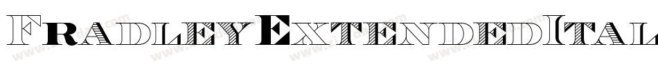 FradleyExtendedItalic-21ro字体转换