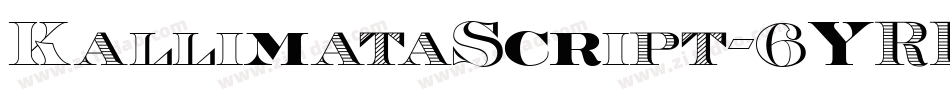 KallimataScript-6YRRo字体转换