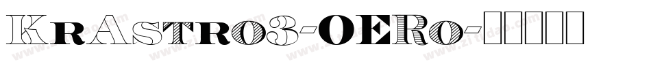 KrAstro3-OERo字体转换