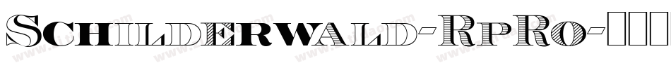 Schilderwald-RpRo字体转换