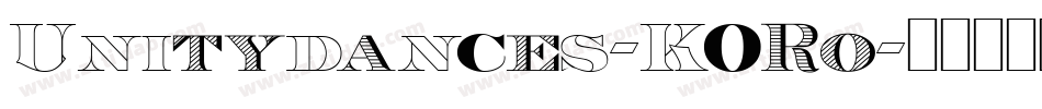 Unitydances-KORo字体转换