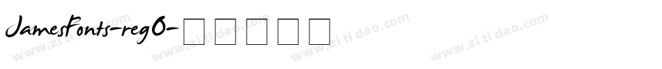 JamesFonts-regO字体转换