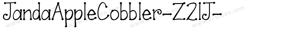 JandaAppleCobbler-Z2lJ字体转换
