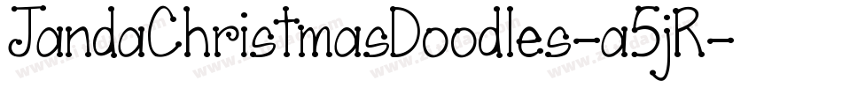 JandaChristmasDoodles-a5jR字体转换