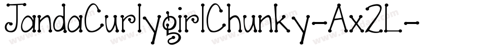 JandaCurlygirlChunky-Ax2L字体转换