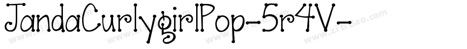 JandaCurlygirlPop-5r4V字体转换