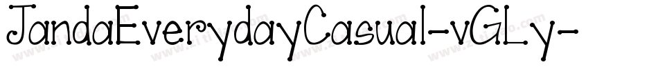 JandaEverydayCasual-vGLy字体转换
