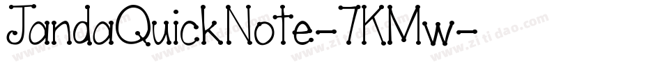JandaQuickNote-7KMw字体转换