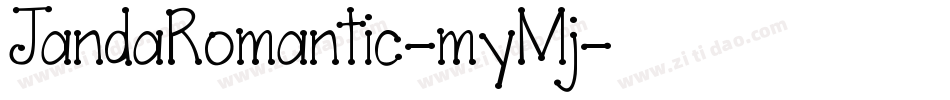 JandaRomantic-myMj字体转换