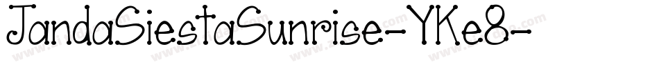 JandaSiestaSunrise-YKe8字体转换