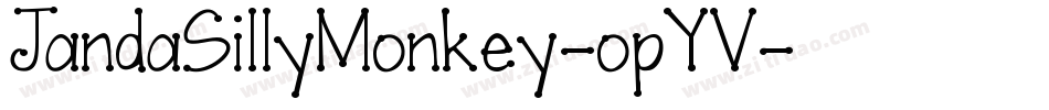 JandaSillyMonkey-opYV字体转换