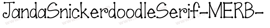JandaSnickerdoodleSerif-MERB字体转换