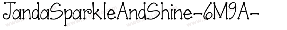 JandaSparkleAndShine-6M9A字体转换
