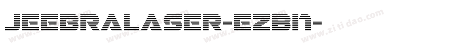 JeebraLaser-ezBn字体转换