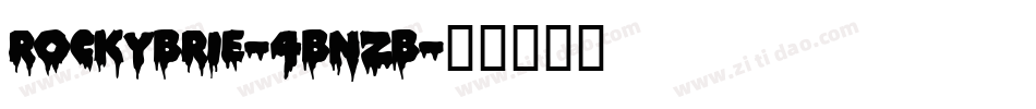 RockyBrie-4BnzB字体转换