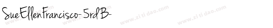 SueEllenFrancisco-5rdB字体转换