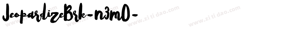 JeopardizeBrk-n3mO字体转换