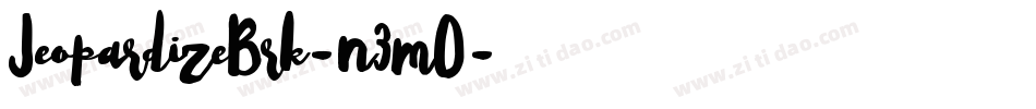 JeopardizeBrk-n3mO字体转换