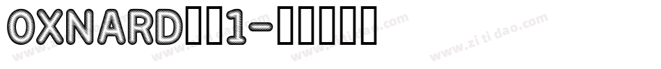 OXNARD__1字体转换