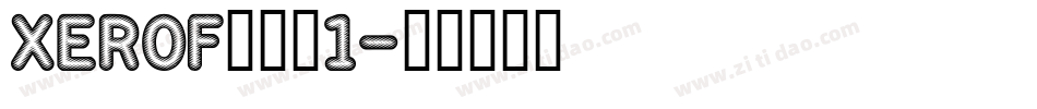XEROF___1字体转换