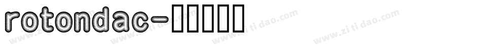 rotondac字体转换