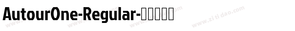 AutourOne-Regular字体转换
