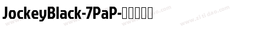 JockeyBlack-7PaP字体转换