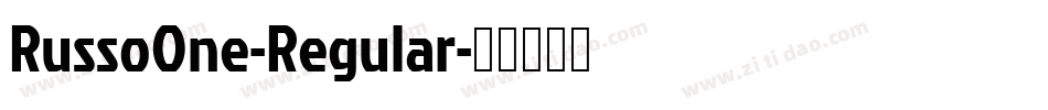 RussoOne-Regular字体转换